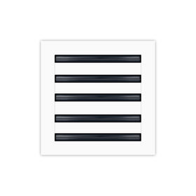BUILDMART 10x10 ceiling vent cover with modern white aluminum finish and airflow