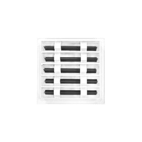 BUILDMART wall vent cover in white adds clean lines and easy maintenance
