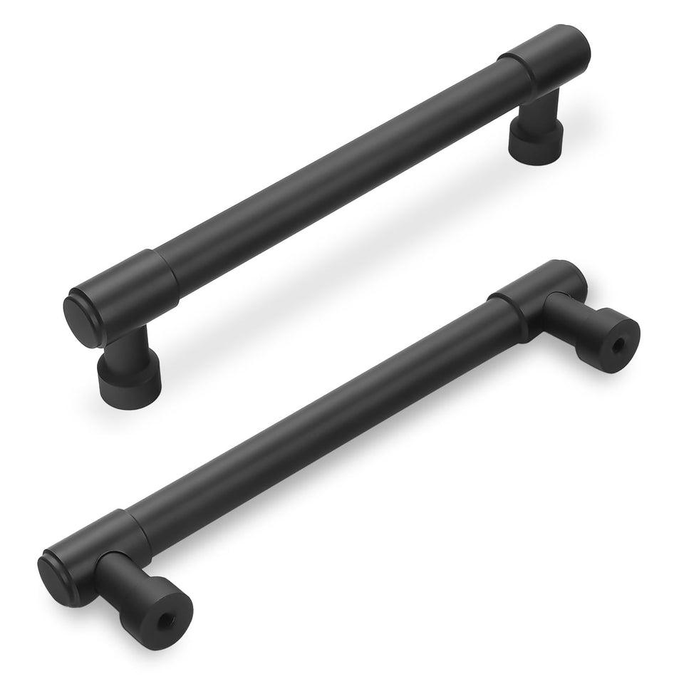 BUKOBYHE 5-inch cabinet pull in matte black for durable kitchen updates