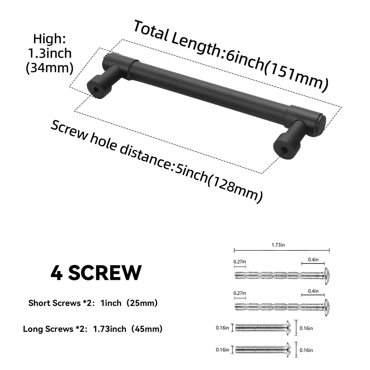 BUKOBYHE drawer pull closeup shows matte finish and solid alloy build