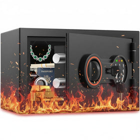 Bukumo small fireproof safe with compact size for discreet home storage.