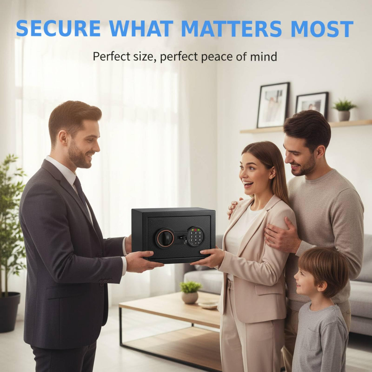 Bukumo safe with keypad alarm for quick access and added deterrence.
