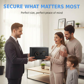 Bukumo safe with keypad alarm for quick access and added deterrence.