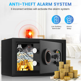 Bukumo wall or floor mounting keeps the safe secure and out of sight.