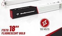BULBMASTER F15T8 4100K glow closeup capturing crisp cool white light.