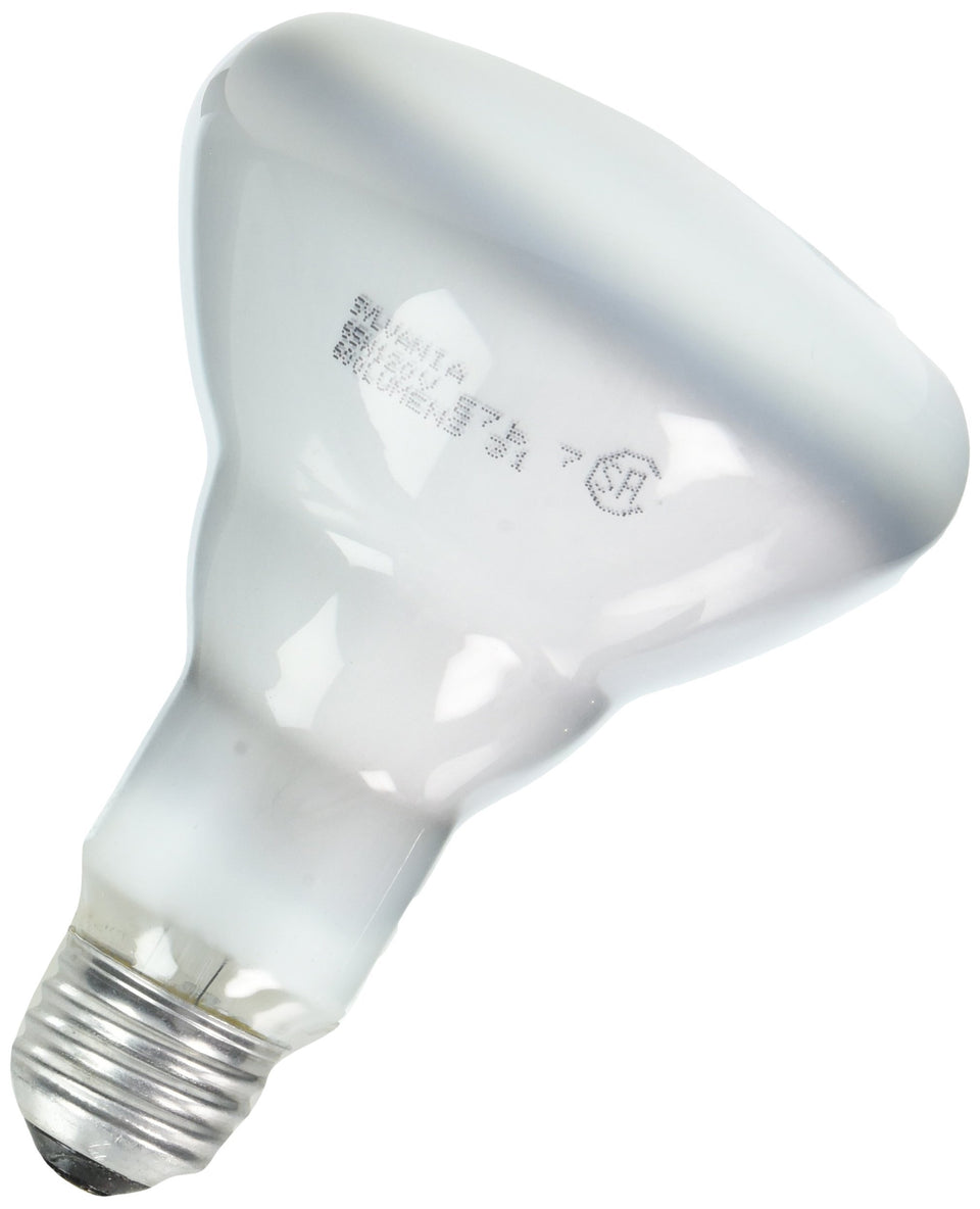 Bulborama Sylvania BR30 65W 120V indoor flood bulb front view for recessed lighting