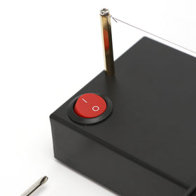 Close-up of heating wire reels with durable nickel-chromium wiring.