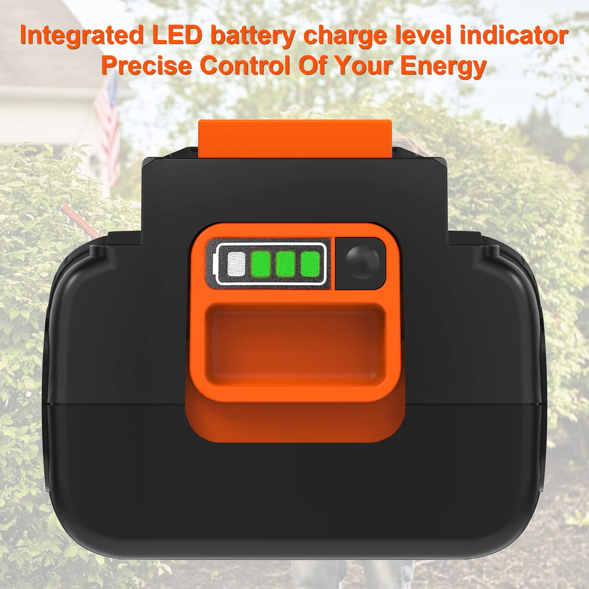 Bull-Tech battery label with model and specs for quick reference