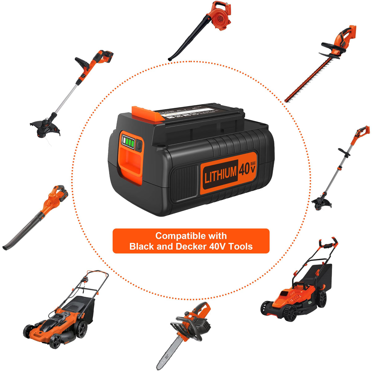 Bull-Tech lightweight 40V Max battery design for easier handling