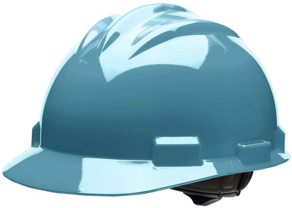 Bullard S61 cap-style hard hat, slate blue, with 4-point suspension for secure head protection on the job site.
