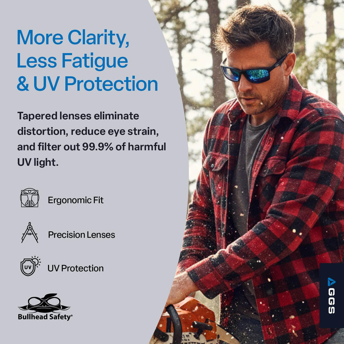 ANSI safety standard compliant Bullhead Pompano for reliable eye protection.