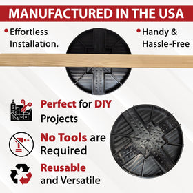 Bullke USA-made block crafted from 100% recycled plastic for sustainable construction.