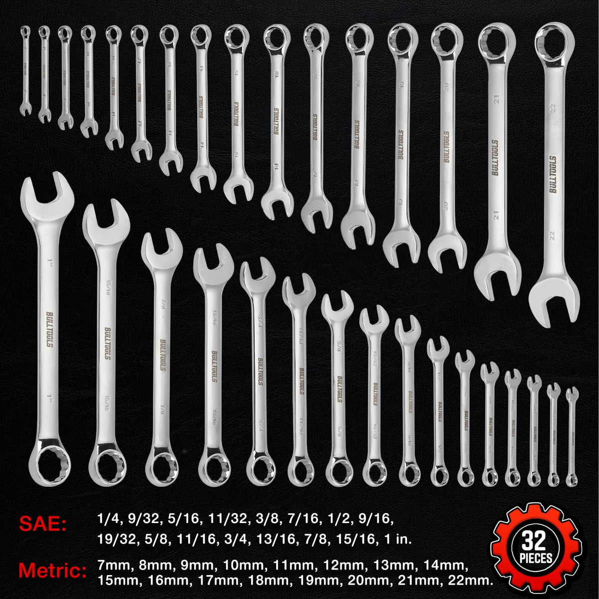 BullTOOLS 15-degree offset end for tighter workspaces.