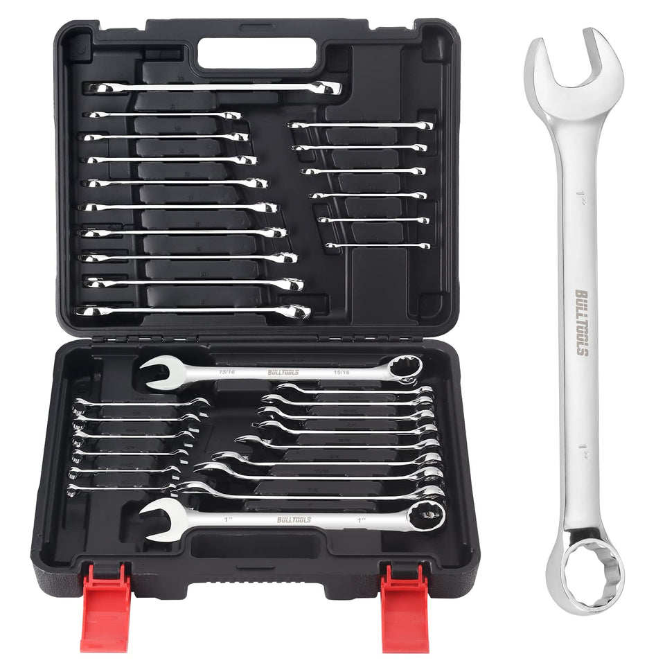 BullTOOLS 32-piece wrench set case for organized storage and quick access.