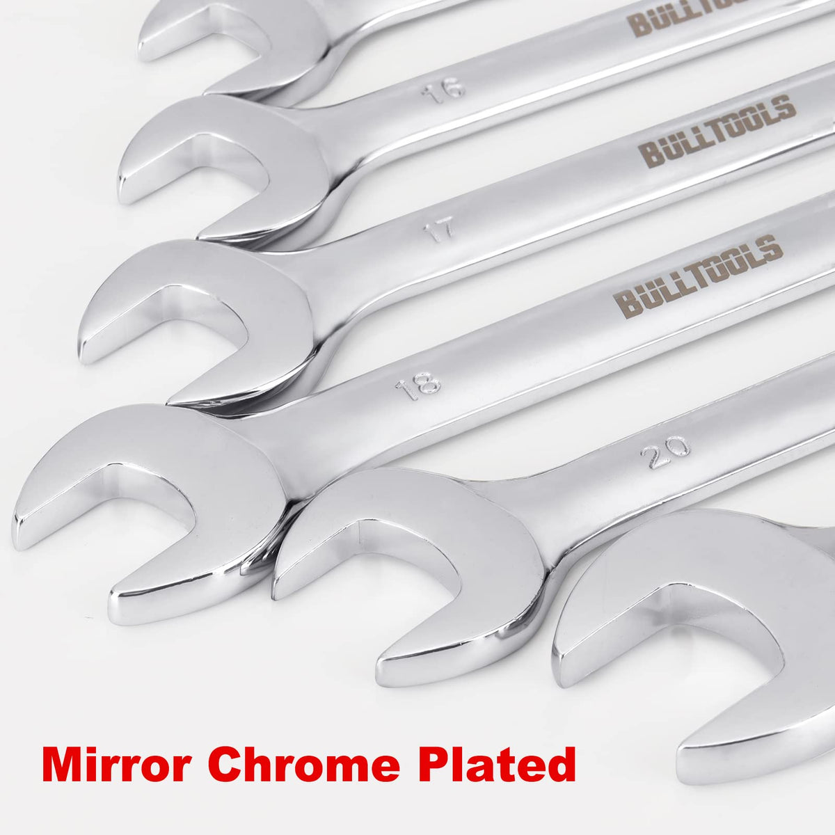 BullTOOLS durable wrench set designed for long-term reliability.