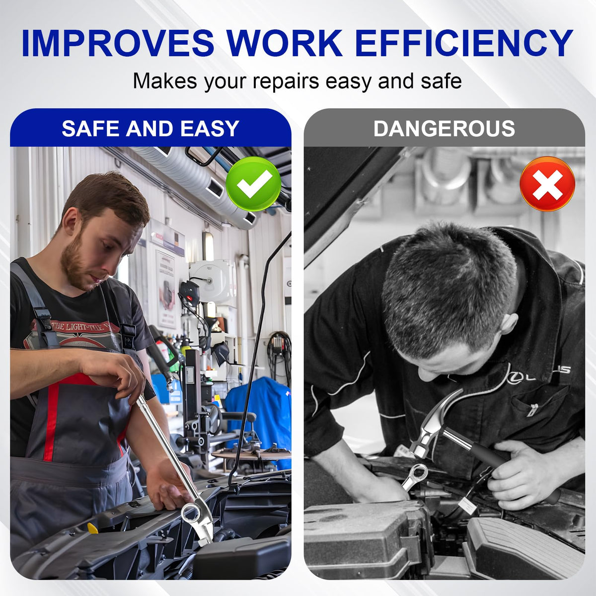 Durable extension bar maintains like-new condition with easy wipe-down