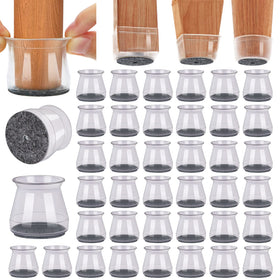 BUMACO chair leg protectors with soft felt bottom protect hardwood floors from scratches