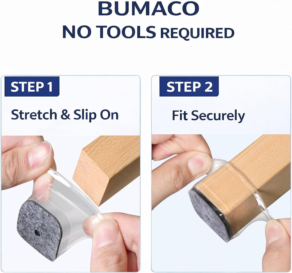 Reusable, washable BUMACO protector shown after cleaning.