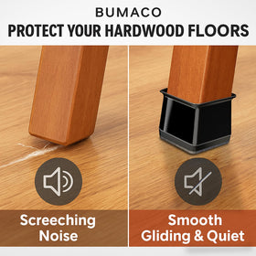 BUMACO silicone protectors with felt bottom prevent slips and protect surfaces