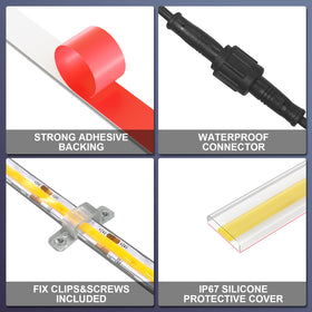 BUNACET installation kit with adhesive and screws