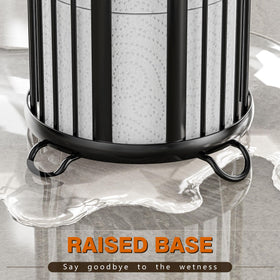 Moveable stand ideal for guest bathrooms and rentals