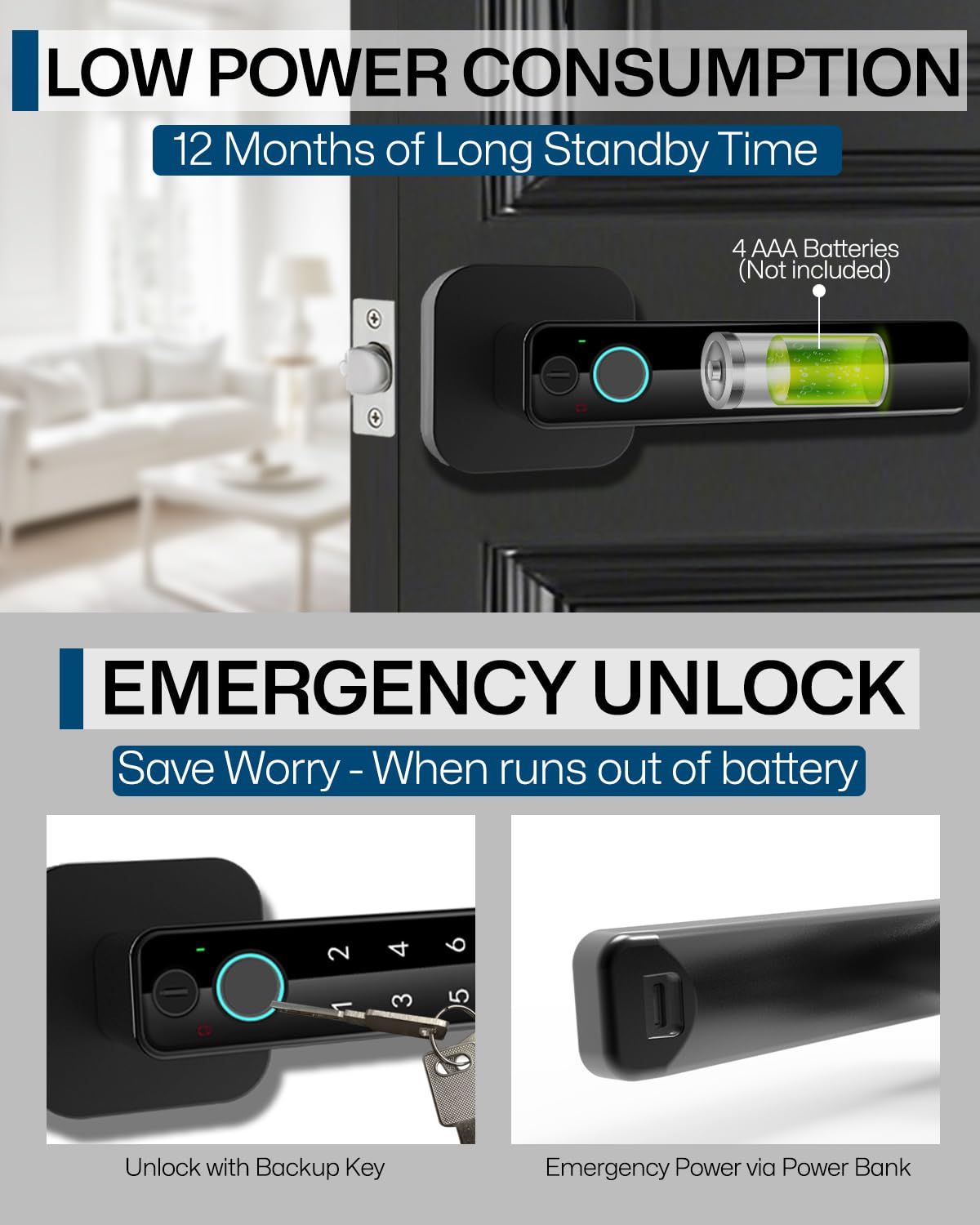 Buoan Bluetooth app control screen showing unlock history and permissions