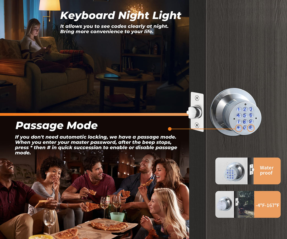 Buoan backlit keypad improves visibility for night use