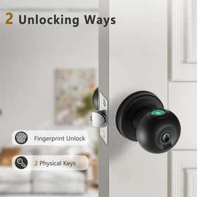 Buoan 360° biometric sensor captures fingerprints quickly for convenient entry.