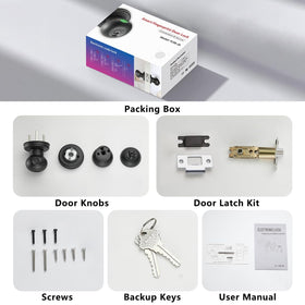 Buoan door lock shown in home, hotel, office, and garage environments.