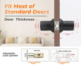 Buoan keypad door knob lock back assembly highlights hardware