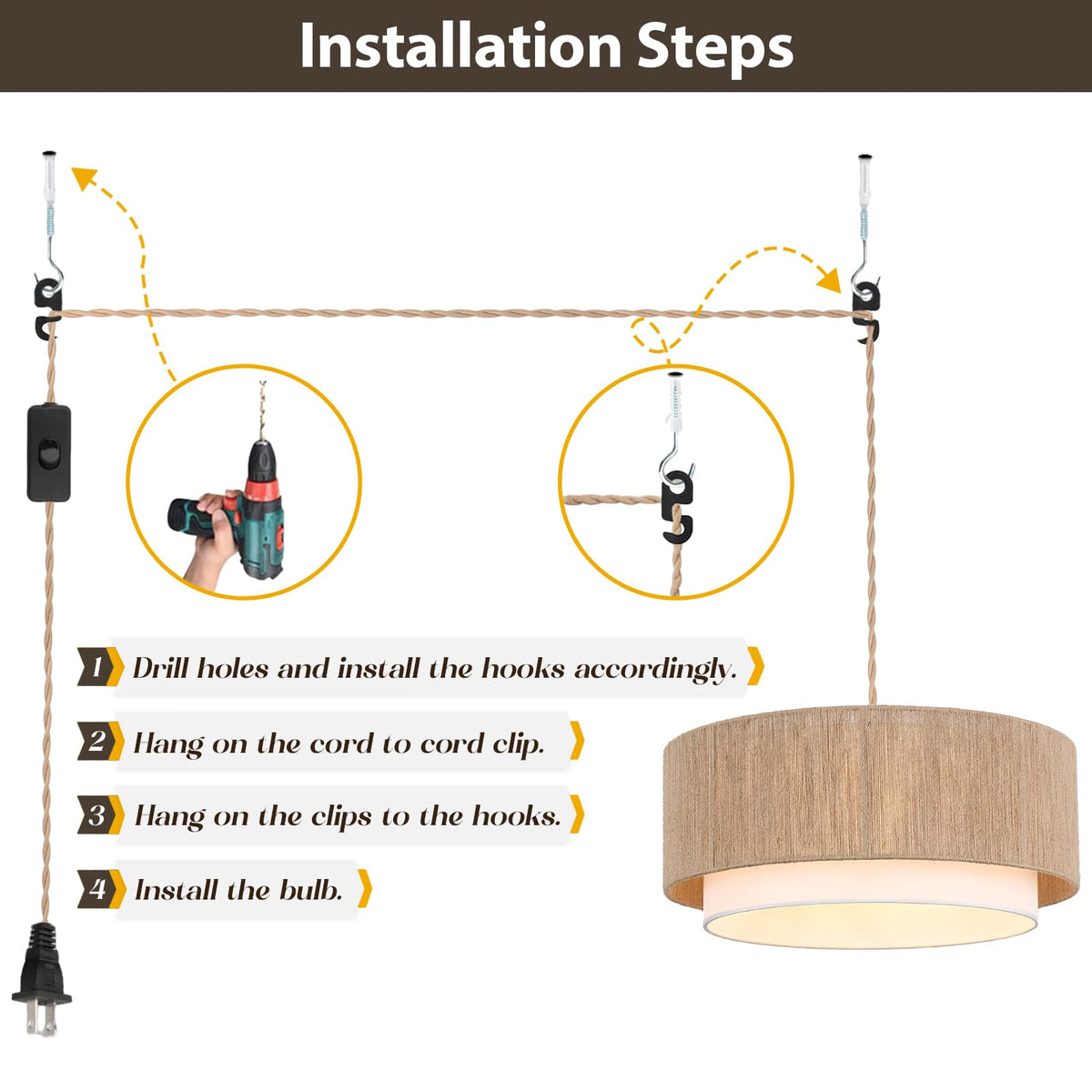 Buovikalo 18-inch diameter chandelier suits dining and living areas.