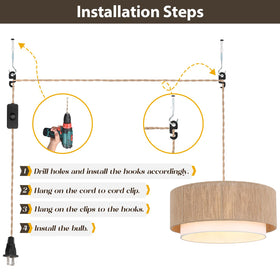 Buovikalo 18-inch diameter chandelier suits dining and living areas.
