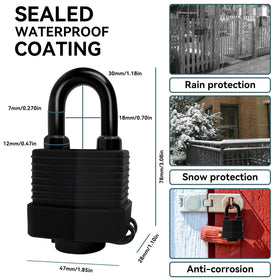 Bupto laminated weatherproof wrap housing adds anti-pry resistance and outdoor durability.