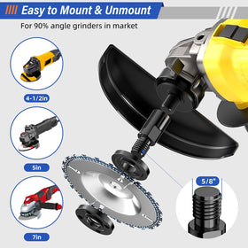 BURMONG disc guard protecting hands during grinding in tight areas