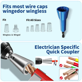 BURMONG wire twister tool stripping 12 AWG wires smoothly.