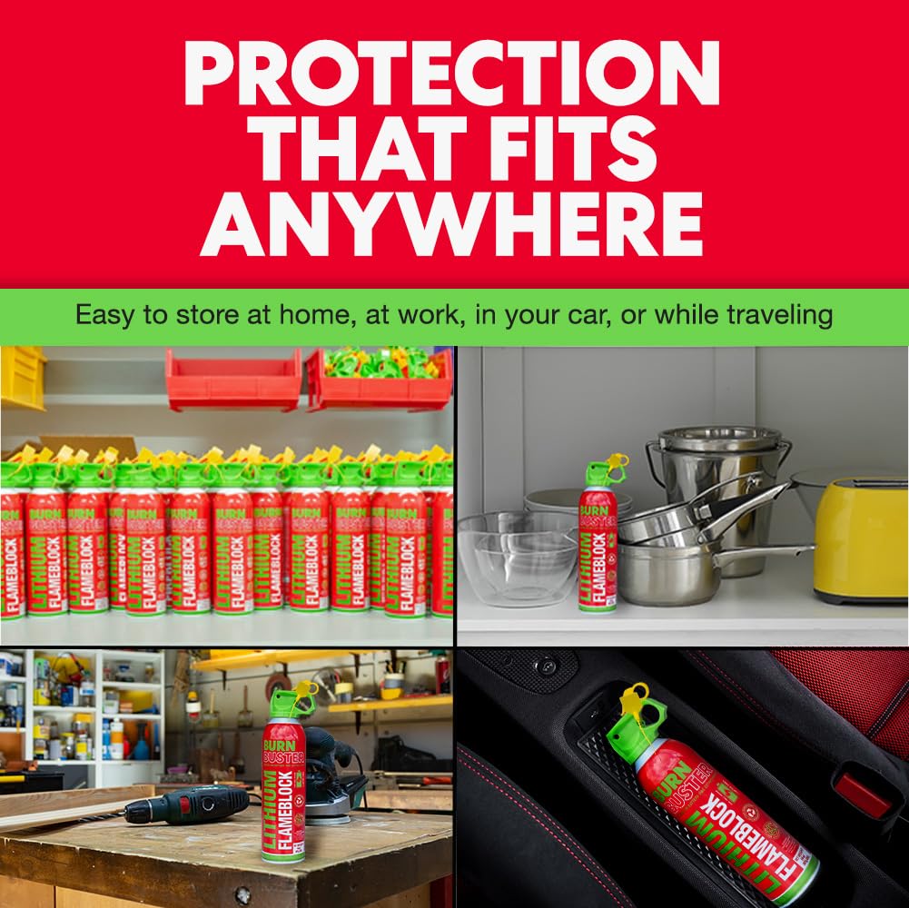 BurnBuster made-in-USA badge underscores high-quality materials and domestic manufacturing.