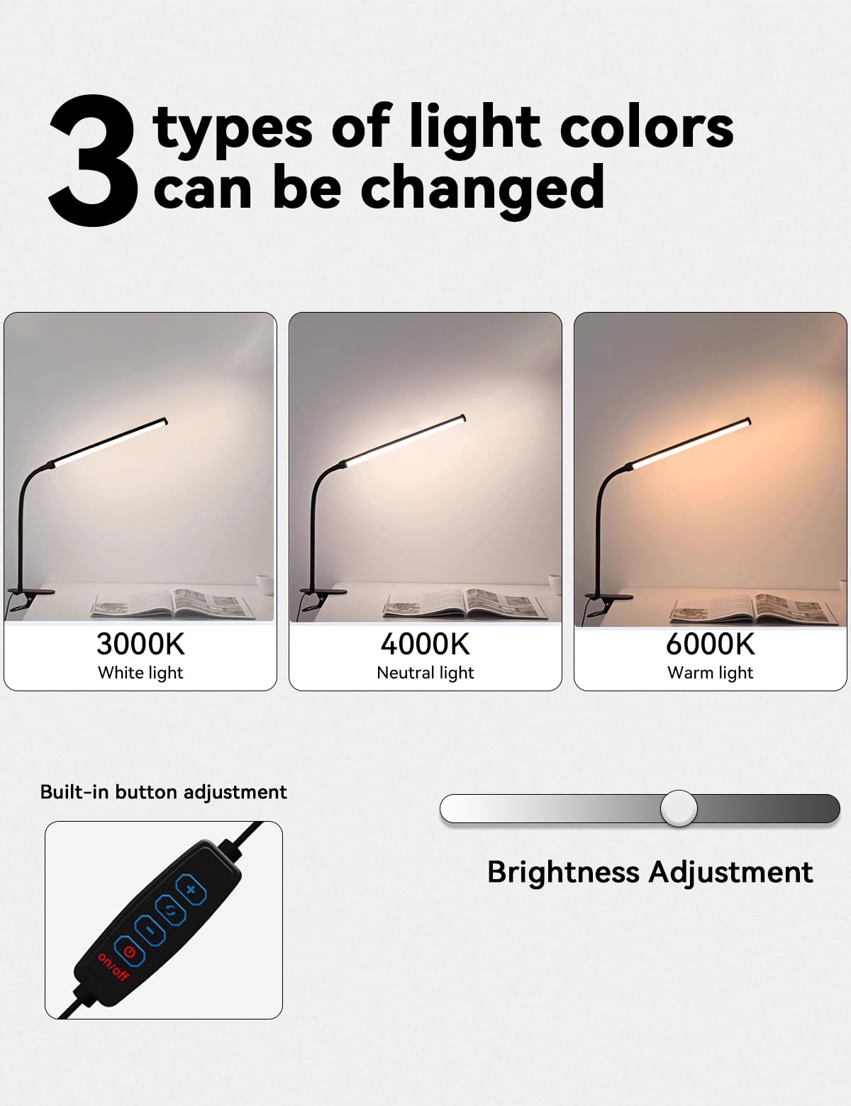 Buroraix lamp with three color temps adjusts warmth for reading and relaxation