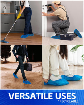 Buself 200-pack booties suit real estate, construction sites, and other busy environments.