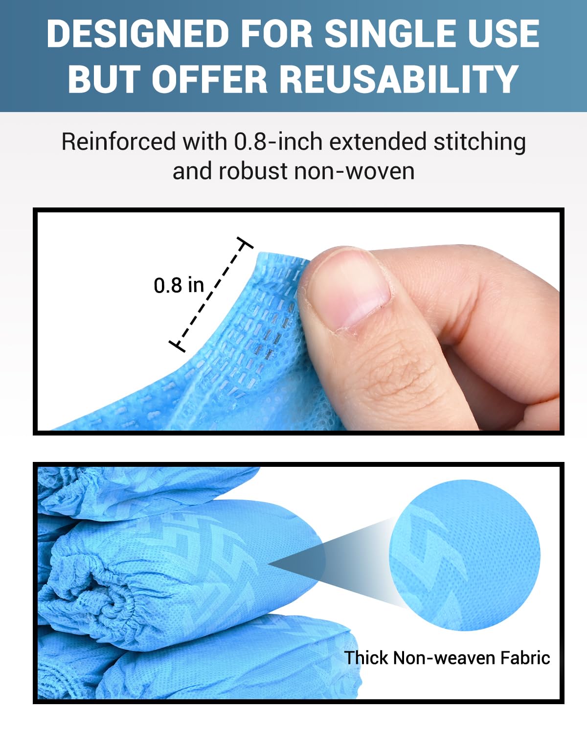 Buself recyclable and degradable packaging for shoe covers
