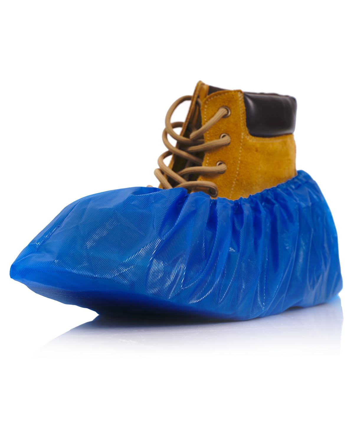 Buself heavy-duty shoe covers with oversized fit protect larger footwear and floors.
