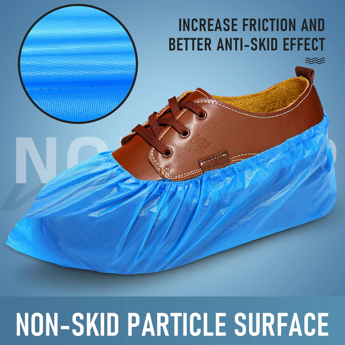 Buself eco-friendly, recyclable shoe covers for sustainable protection.