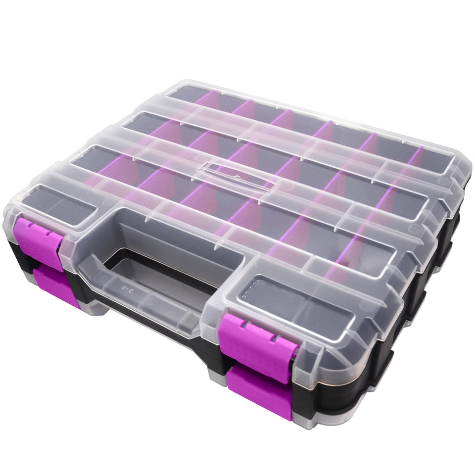 BUSY-CORNER 50-compartment front view shows organized storage for quick parts access.