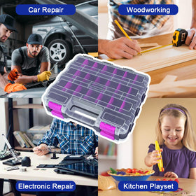 BUSY-CORNER durable plastic construction supports regular use in garages and workshops.