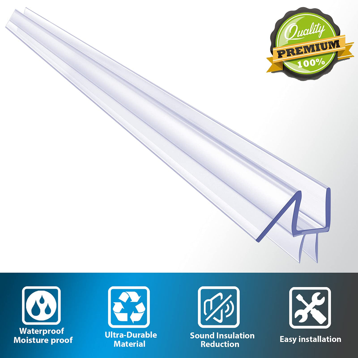 Butecare clear vinyl seal close-up shows durable, corrosion-resistant material