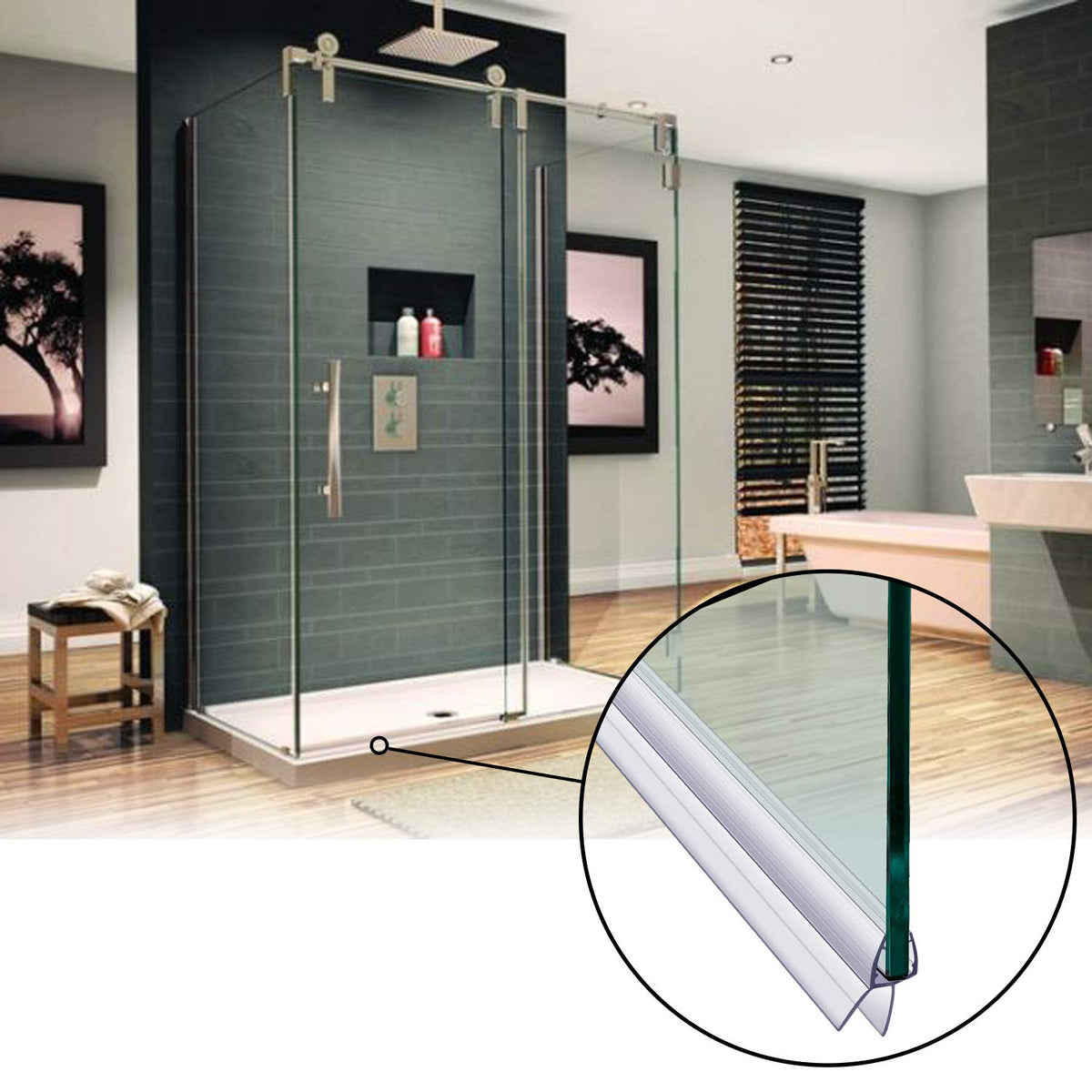 Durable seal from Butecare resisting bathroom humidity and cleaning agents