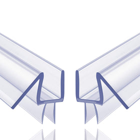 Butecare two pack frameless shower door bottom seal in package ready for installation