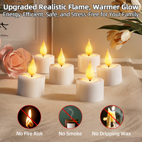 BUTHY 12-pack tea lights perfect as centerpieces or accents.