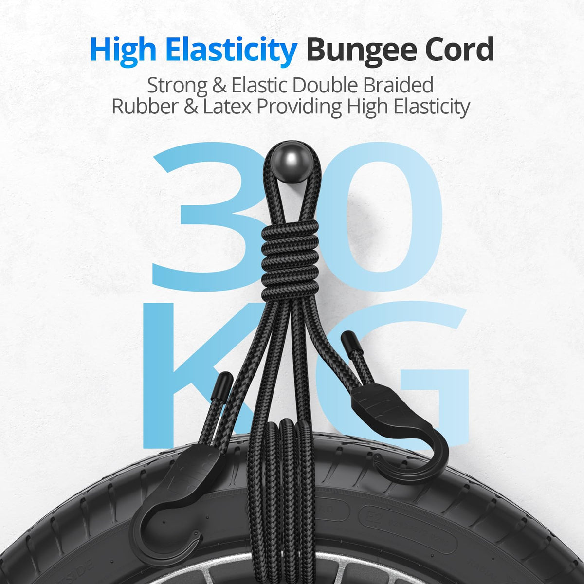 Buvcnsy 60in cord ideal for tent setup and modular fastening.