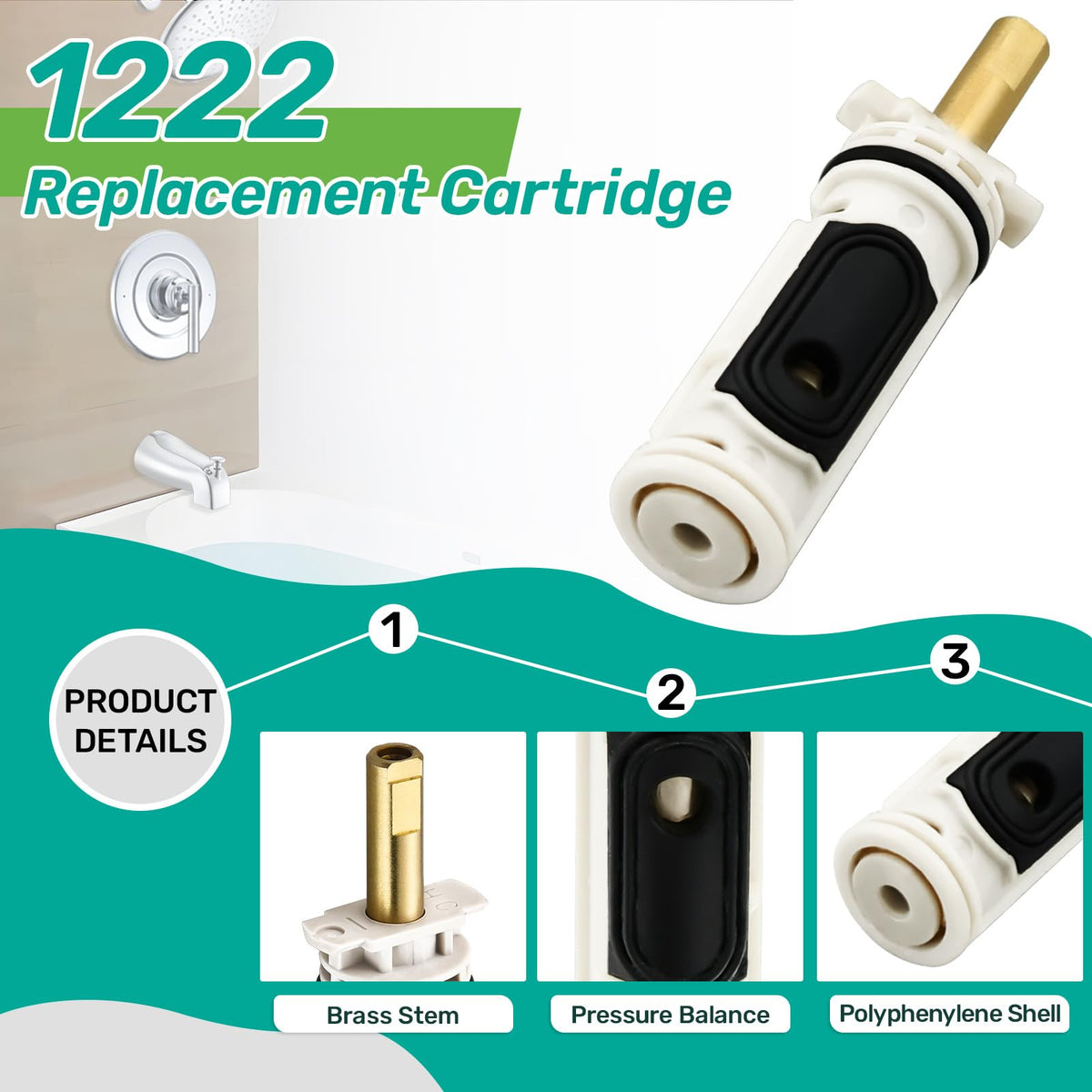BUWTIQ 116653 handle adapter: stabilizes loose handles for precise control.