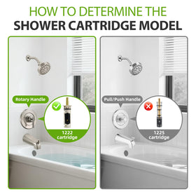 BUWTIQ 1222 cartridge installation visual focus: quick, hassle-free replacement without replacing entire faucet.